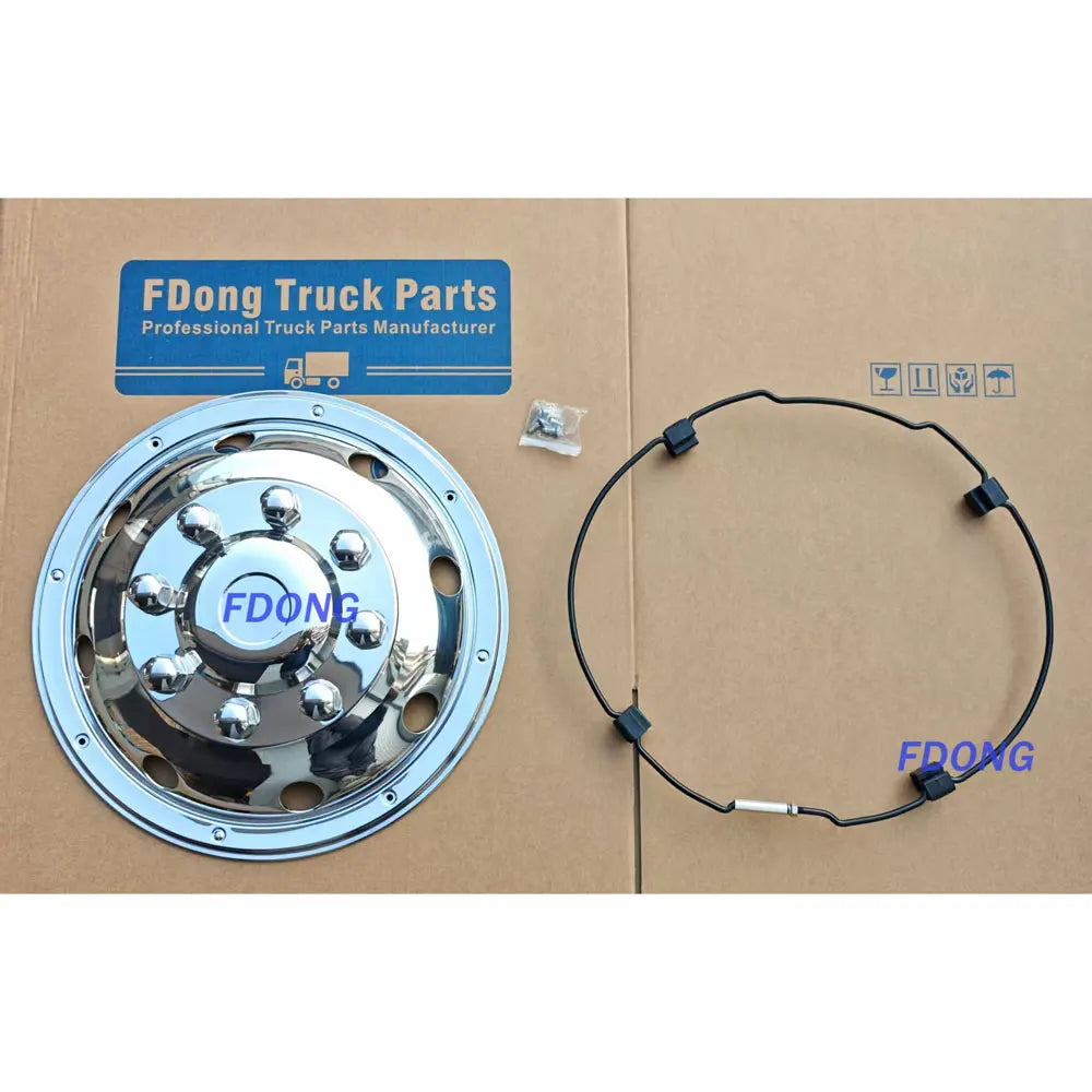 Wheel Cover 19.5inch 8holes PCD222 Front 1PC for HINO ISUZU FUSO NISSAN UD Truck
