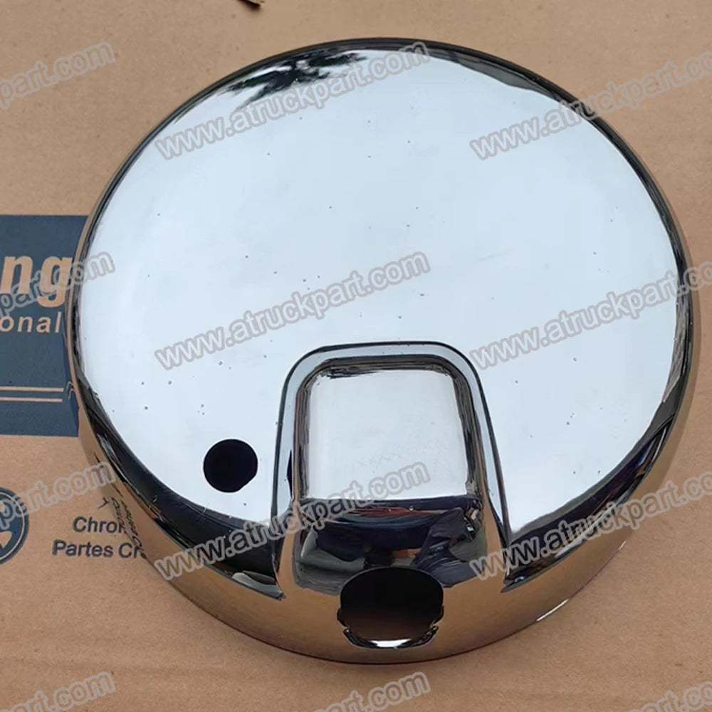 Chrome Mirror Cover 27.8cm With Hole for ISUZU HINO FUSO NISSAN UD Truck