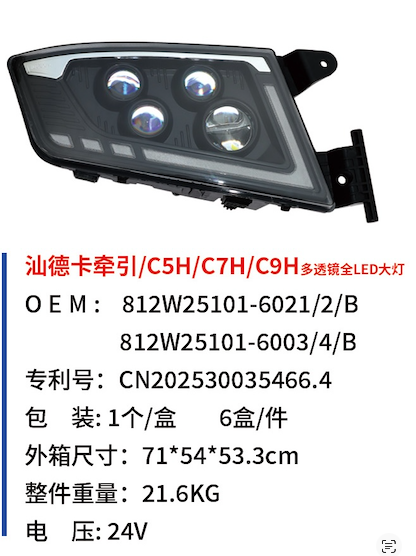 H3000/X3000 dump/M3000S multi-lens full LED headlight