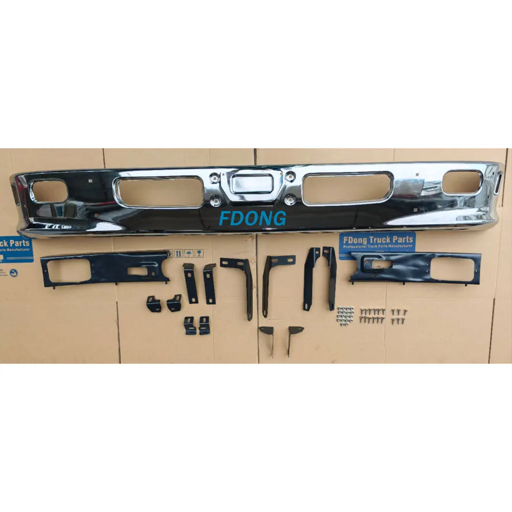 New FDongtruckparts Chrome Front Bumper Bracket ABS Material Model FDCB023-C for HINO ISUZU FUSO NISSAN UD Truck Body Parts