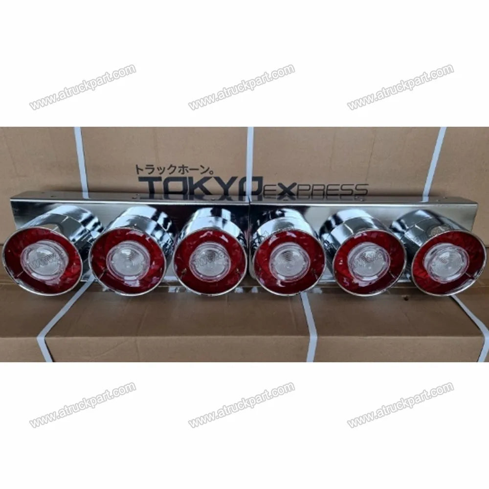 Chrome Truck Tail Lamp Bulb for HINO ISUZU FUSO NISSAN UD Truck