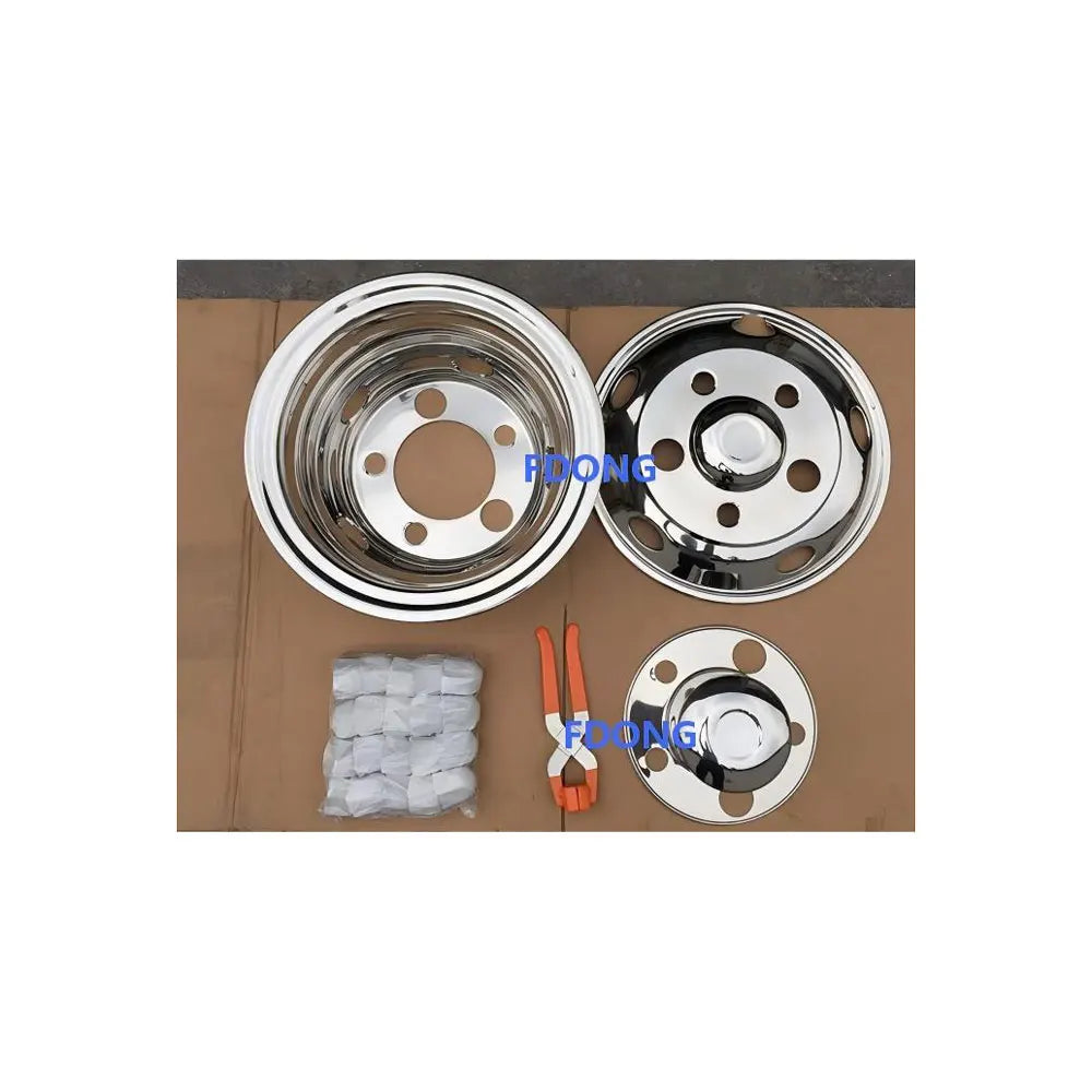 New Chrome Stainless Steel Wheel Cover 16inch 5holes PCD205mm for HINO ISUZU FUSO NISSAN UD Truck
