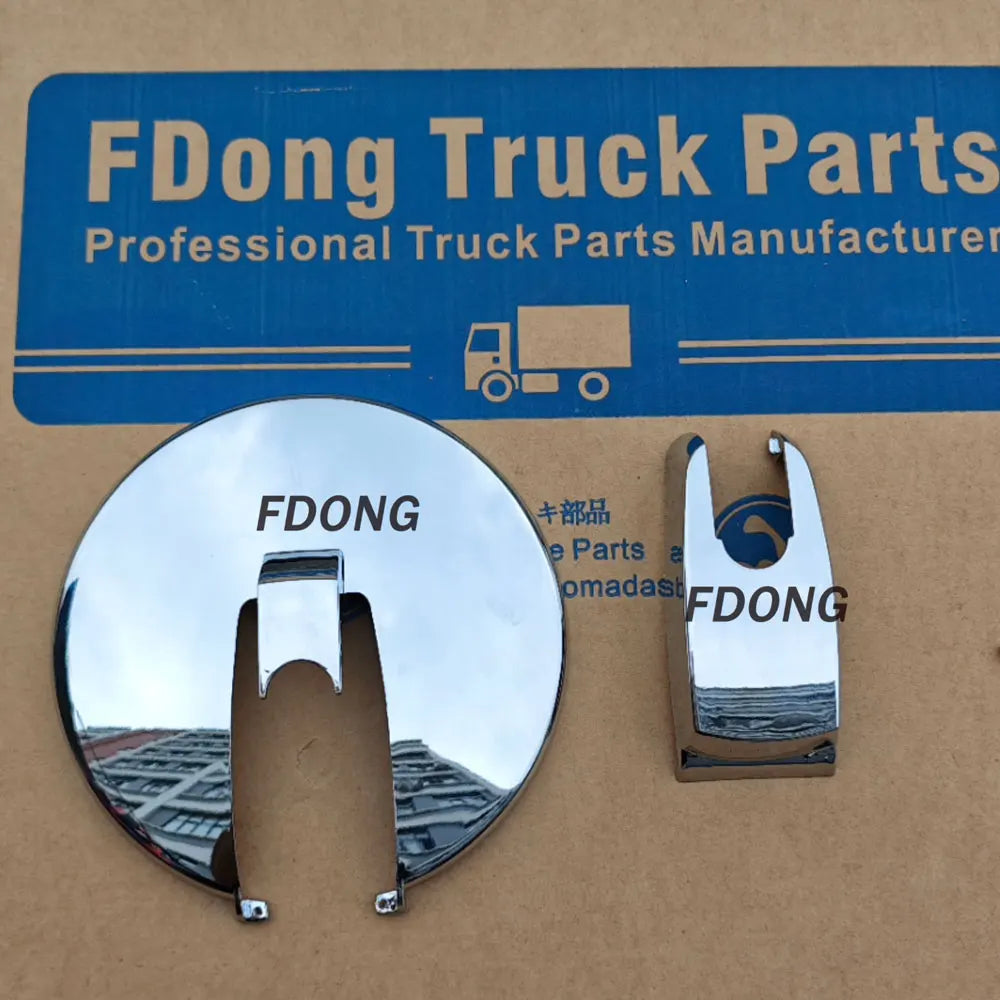 Chrome Mirror Cover 15.5cm for ISUZU HINO FUSO NISSAN UD Truck