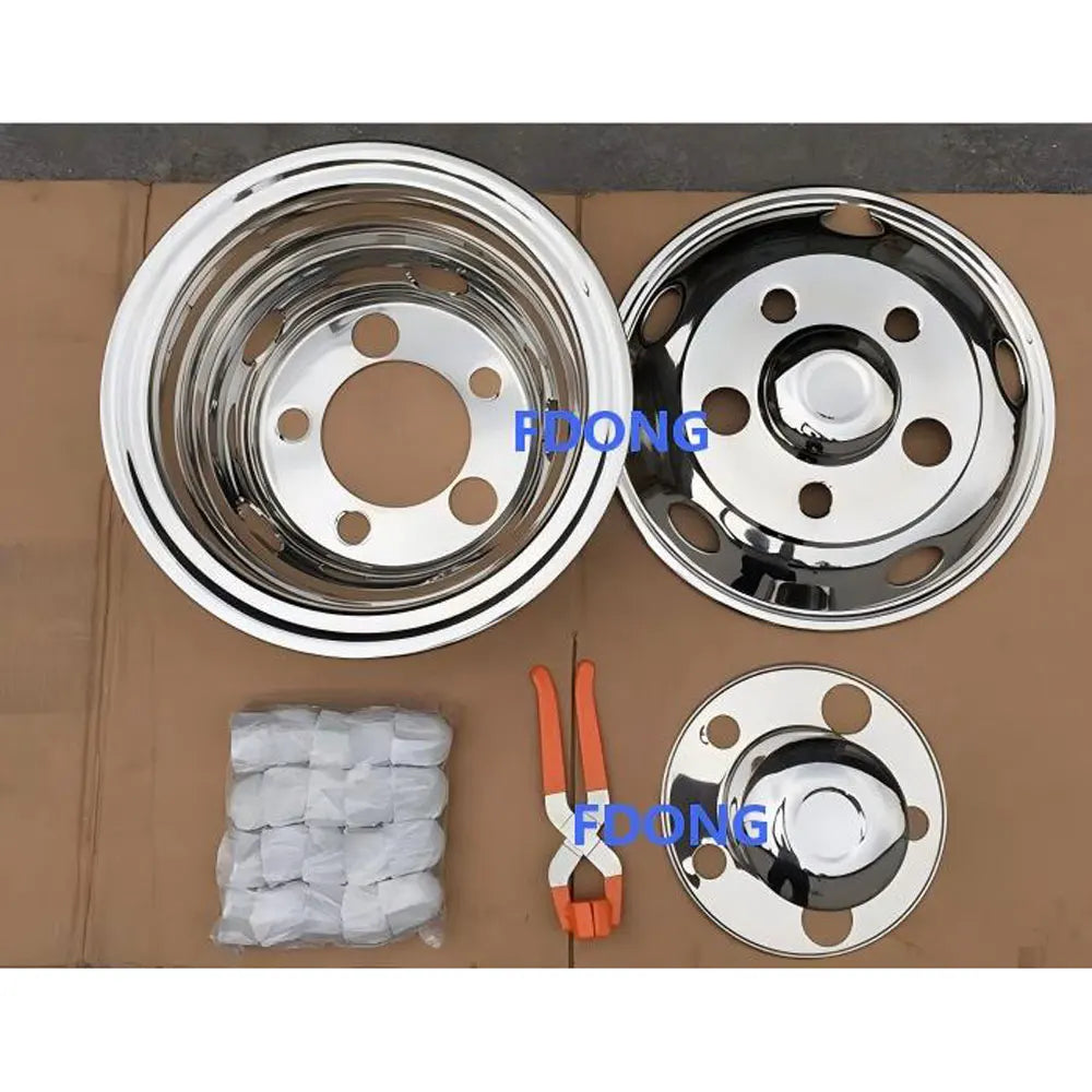 New Chrome Stainless Steel Wheel Cover 16inch 5holes PCD205mm for HINO ISUZU FUSO NISSAN UD Truck