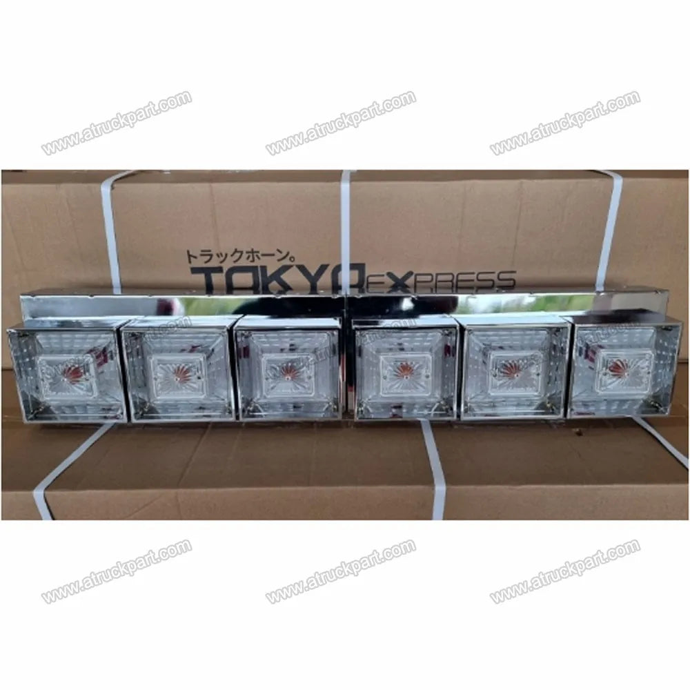 Chrome Truck Tail Lamp Bulb for HINO ISUZU FUSO NISSAN UD Truck