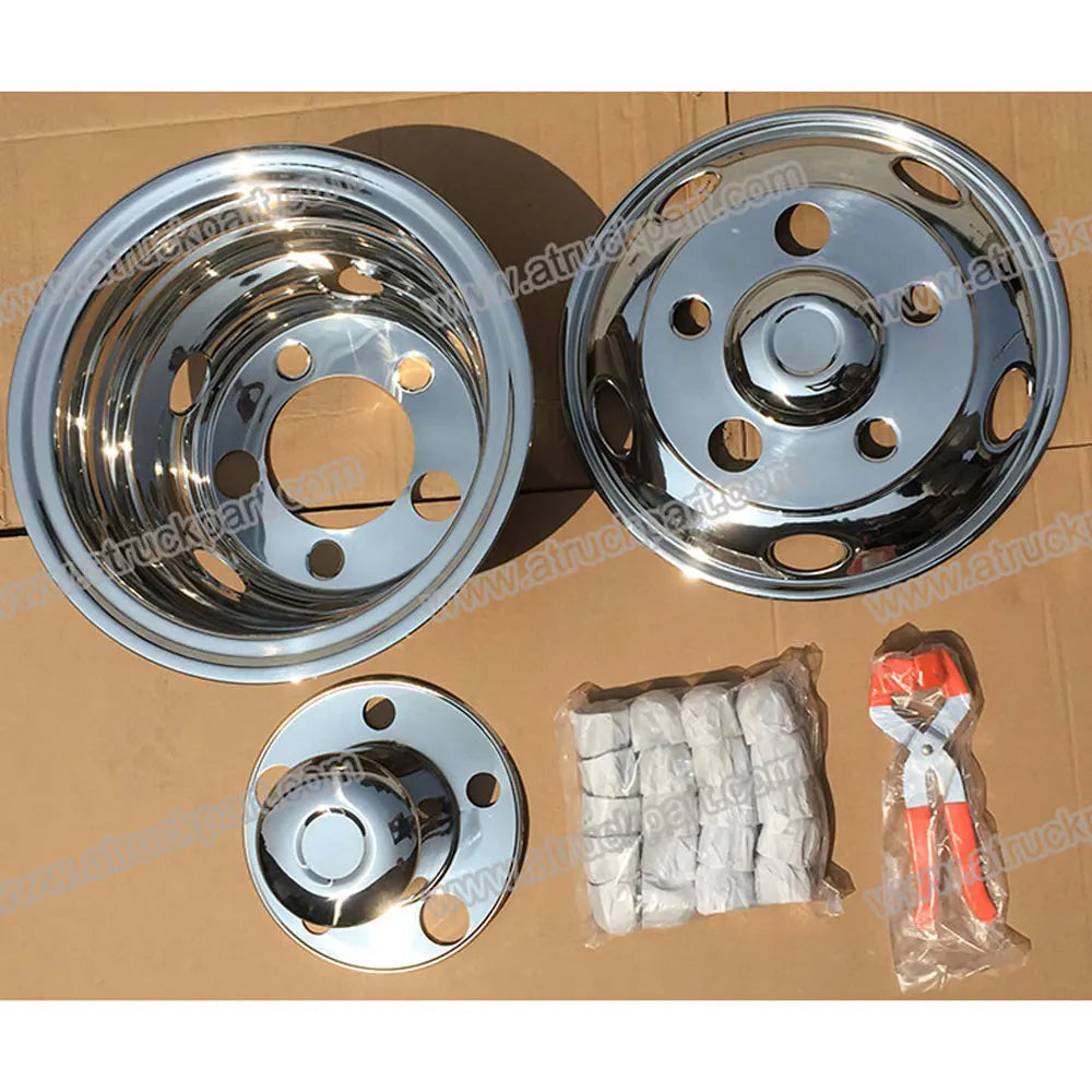 New Chrome Stainless Steel Wheel Cover 16inch 5holes PCD207mm for HINO ISUZU FUSO NISSAN UD Truck FDongtruckparts OE FDW71619