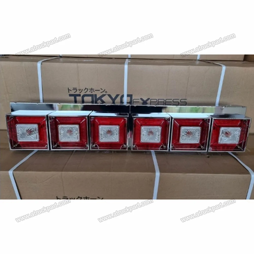 Chrome Truck Tail Lamp Bulb for HINO ISUZU FUSO NISSAN UD Truck