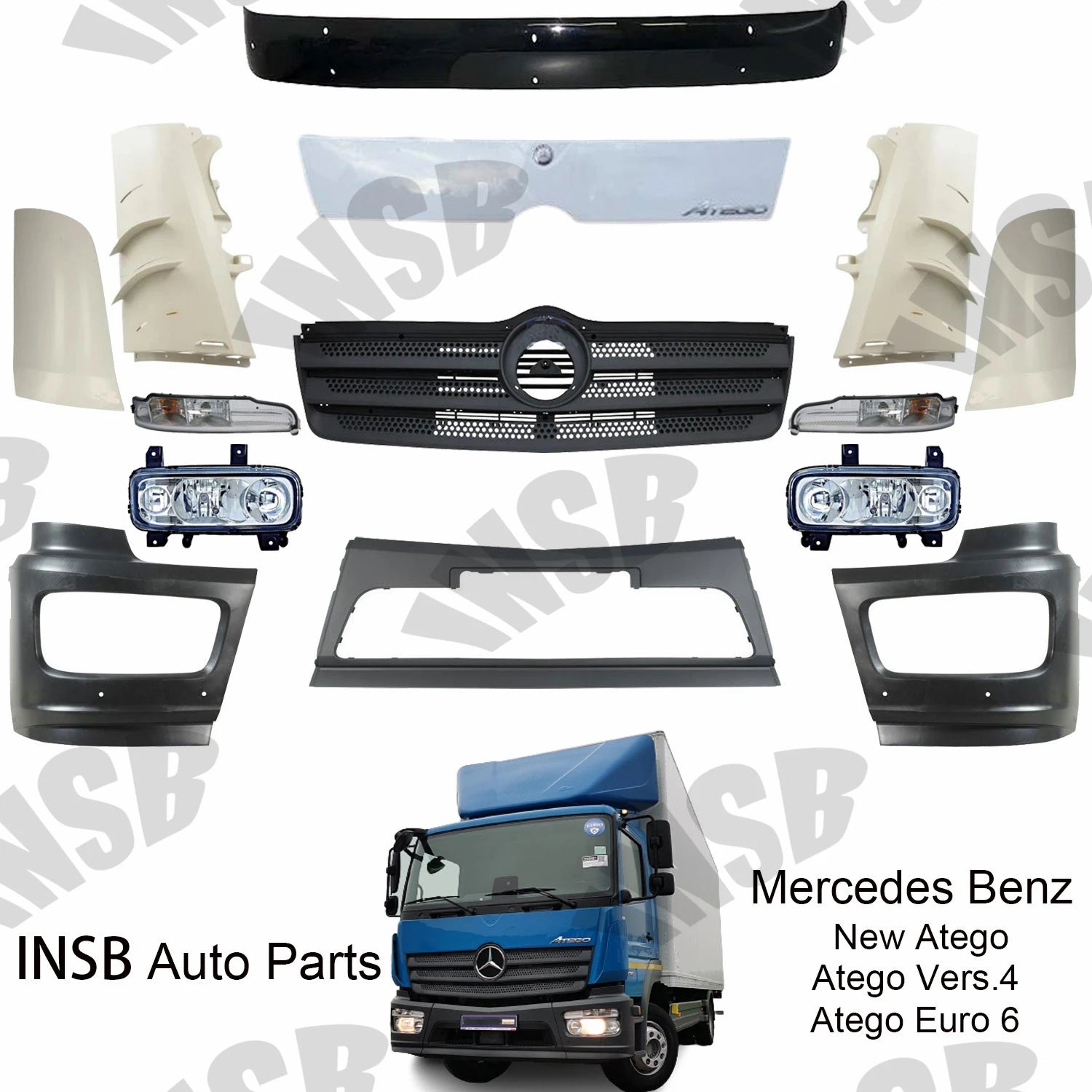 9737500009 Front Panel for MB Truck AXOR Spare Body Parts