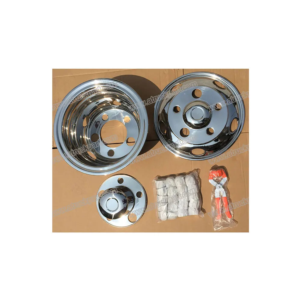 New Chrome Stainless Steel Wheel Cover 16inch 5holes PCD207mm for HINO ISUZU FUSO NISSAN UD Truck FDongtruckparts OE FDW71619