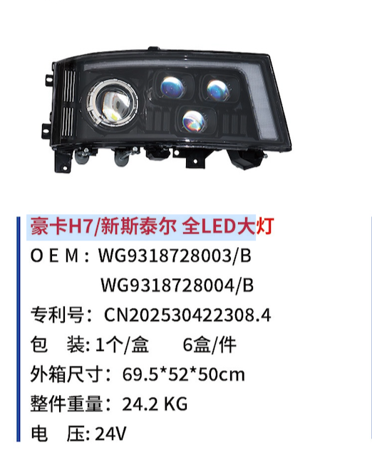 Hauka H7/New Steyr full LED headlights