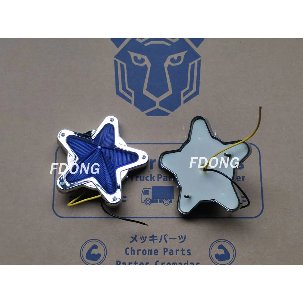 Pentagram Sidelight Blue for HINO ISUZU FUSO NISSAN UD Truck Spare Body Parts