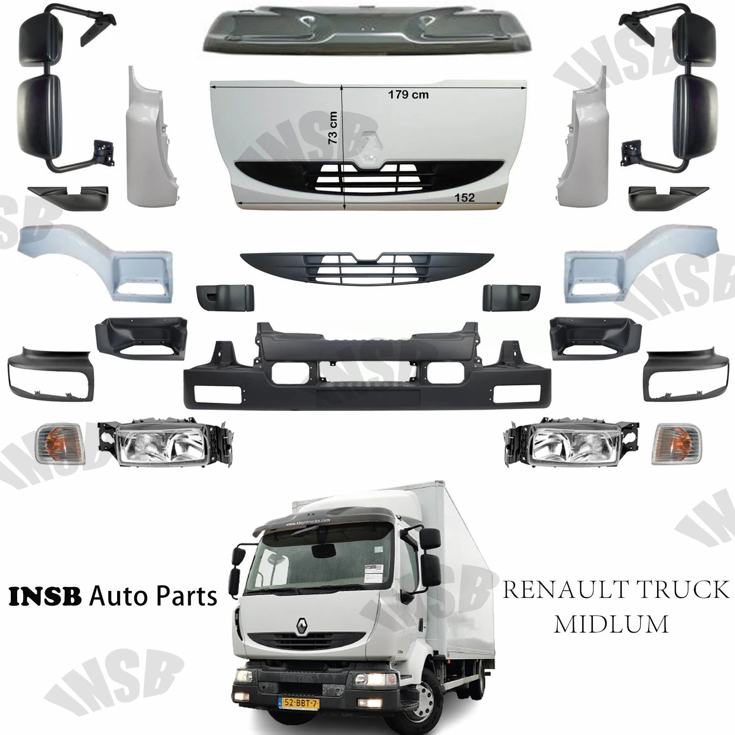 5010578754 REAR MUDGUARD  for RENAULT PREMIUM