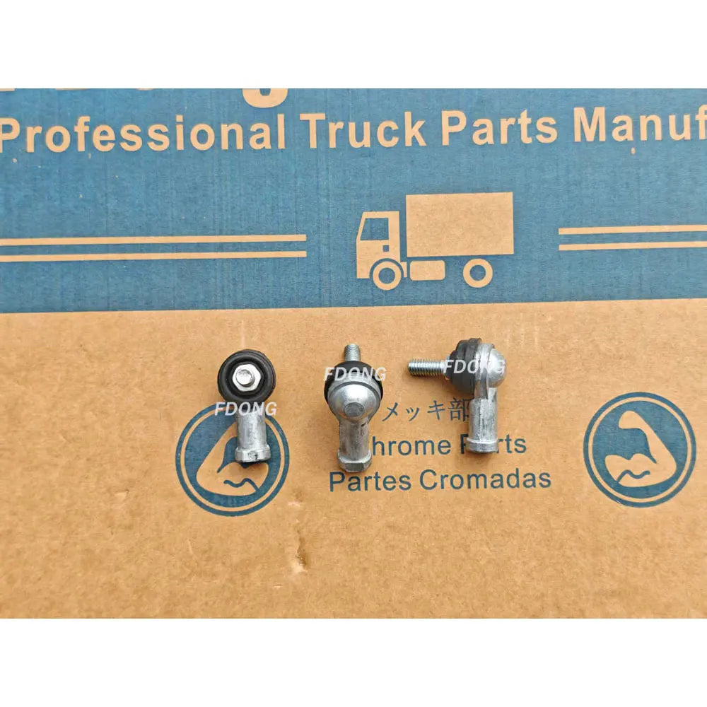 New FDONG Brand Tie Rod End M6*5cm OEM 1-09760038-1/1-09760118-1 for Hino/FUSO/Isuzu Trucks with Screw Hole-6 Month Warranty