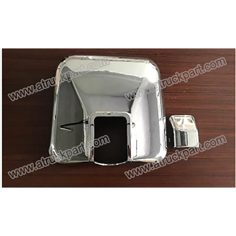 Chrome Mirror Cover 17cm *14.5cm Circle Orifice for ISUZU HINO FUSO NISSAN UD Truck