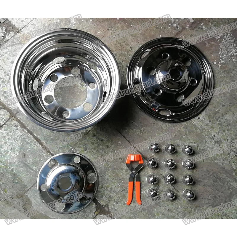 Chrome Wheel Cover 17.5inch 6holes PCD222mm for HINO ISUZU FUSO NISSAN UD Truck