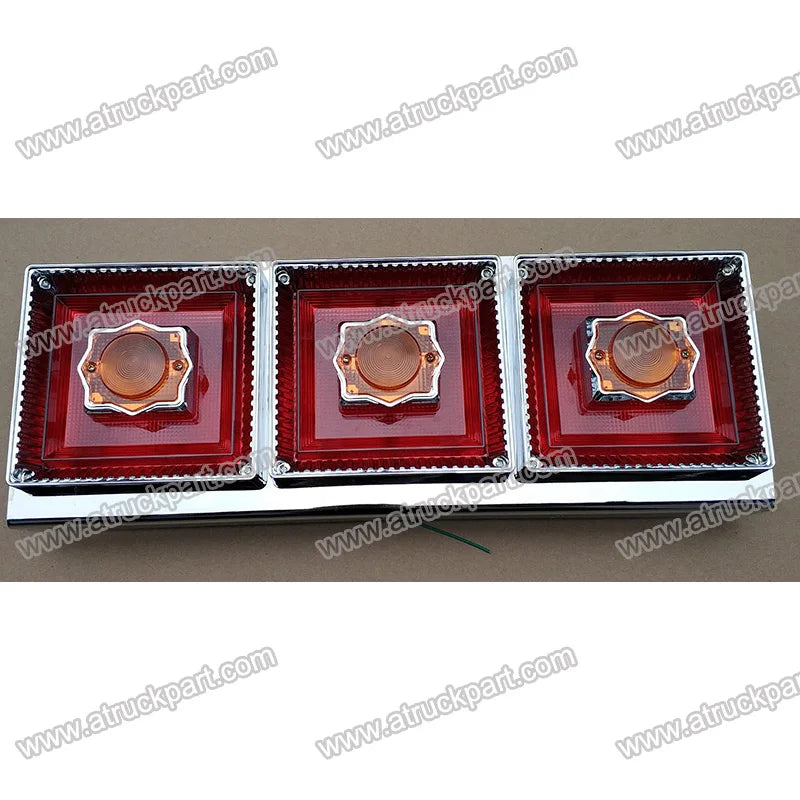 Chrome Truck Tail Lamp Bulb 60*21.5*11cm for HINO ISUZU FUSO NISSAN UD Truck