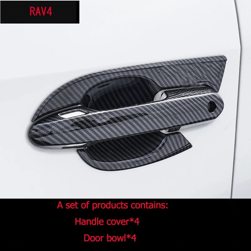 Chrome Car Exterior Accessories Kits for TOYOTA RAV4 2019 2020 Door Bowl Handle Cover