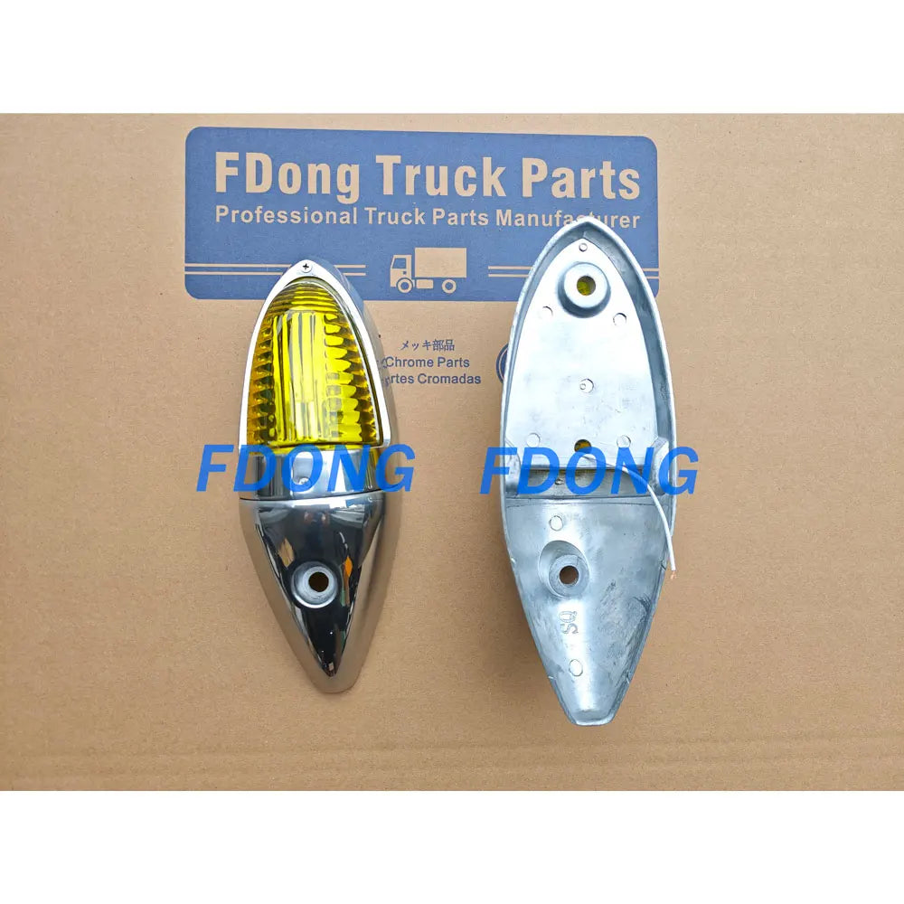 Catfish Light (small) Yellow for HINO ISUZU FUSO NISSAN UD Truck Spare Body Parts