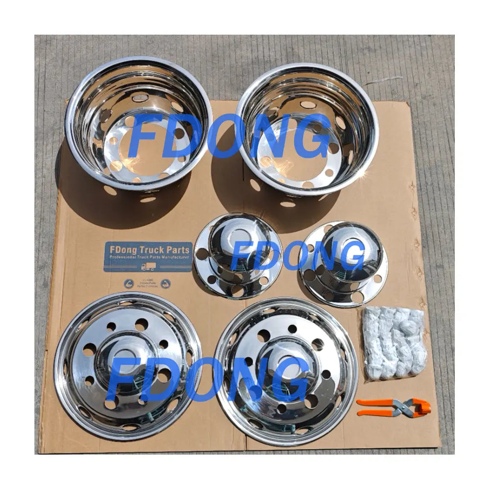 Stainless 304 Wheel Cover 19.5"  Nuts PCD275 for HINO ISUZU FUSO NISSAN UD Truck