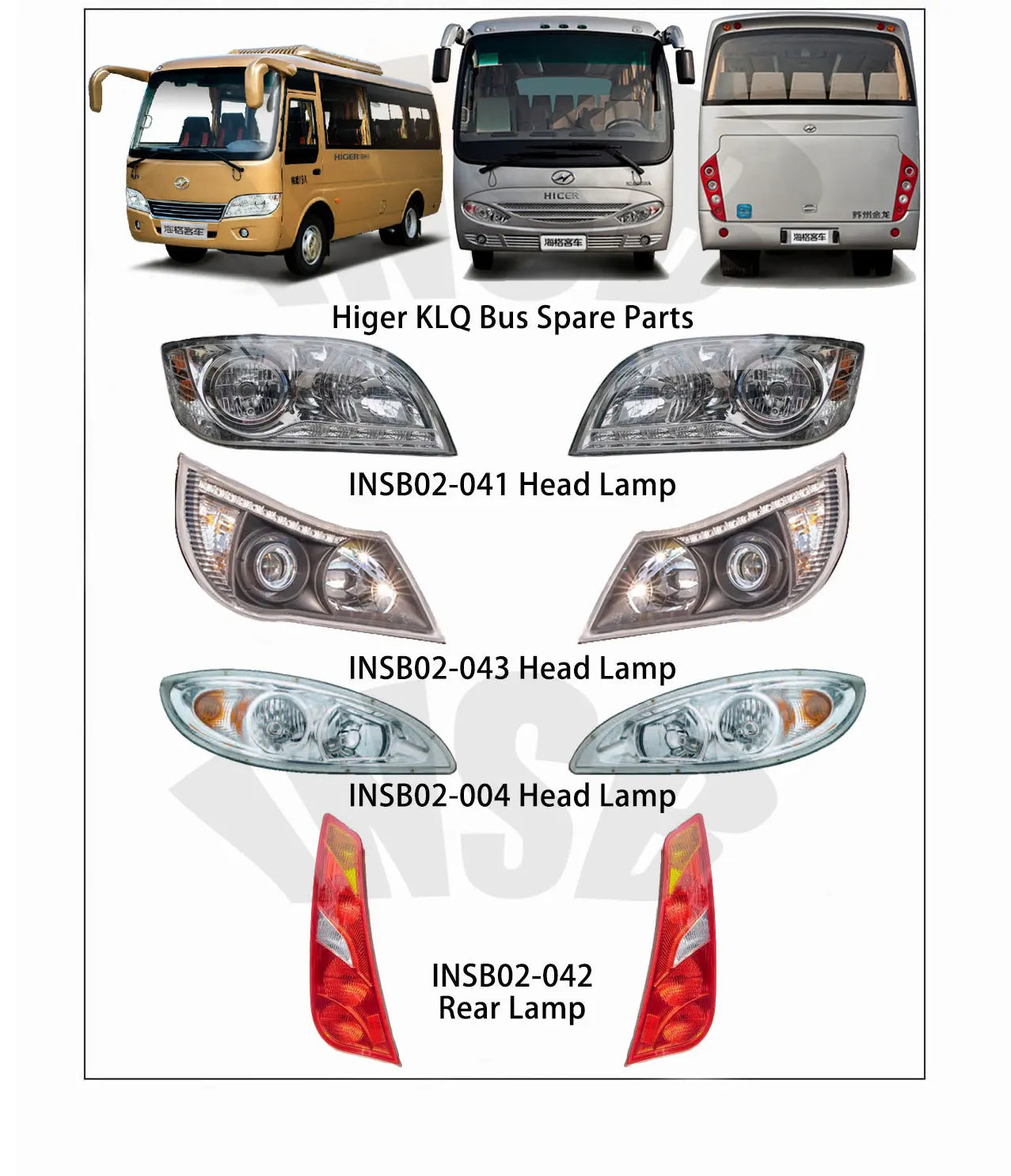 HIGER Bus Parts Bus Rear View Mirror Side Mirror for HIGER H6 2126