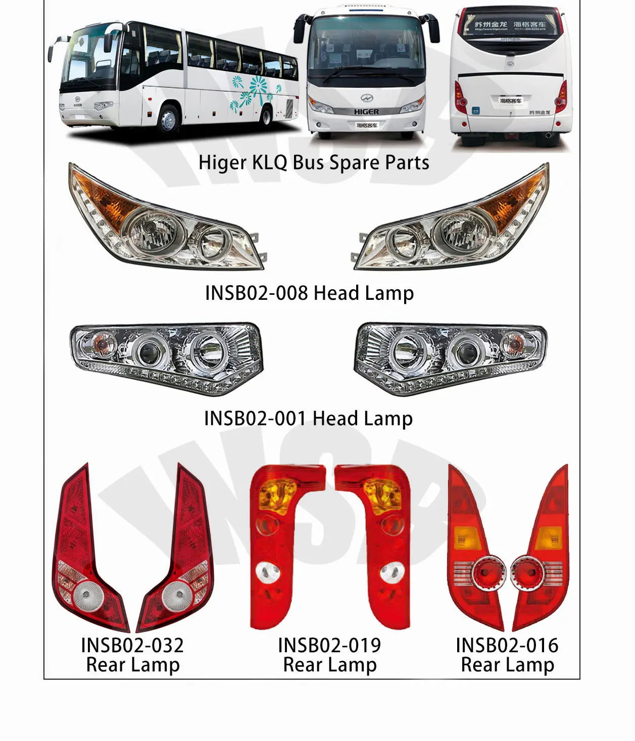 Higer Bus Rearview Mirror Bus Auto Parts Bus Side Mirror