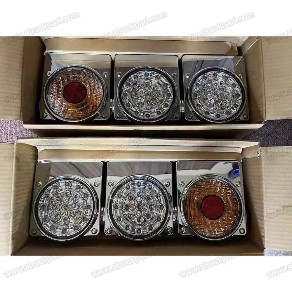 Chrome Tail Lamp for HINO ISUZU FUSO NISSAN UD Truck Spare Body Parts