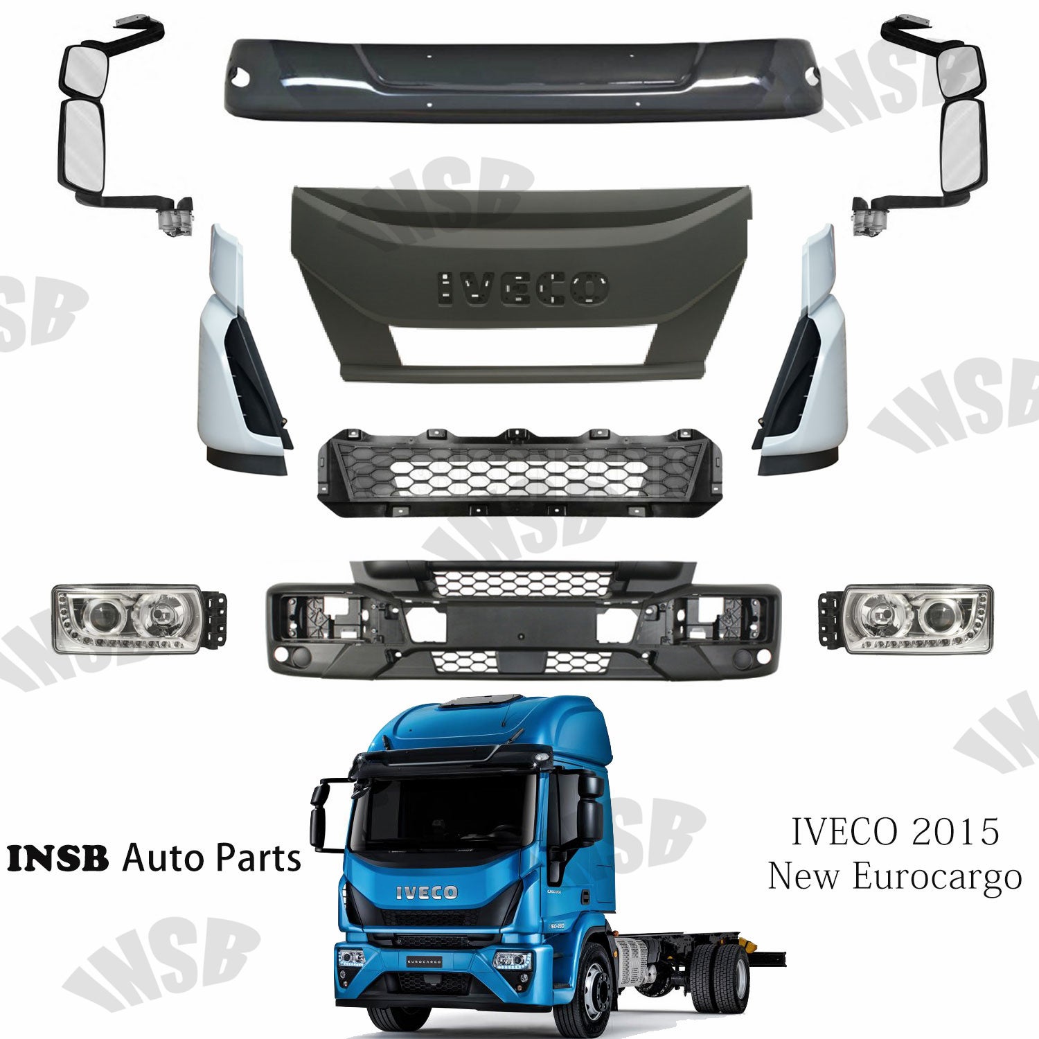 5801693550 5801693558 BUMPER COVER  for European Iveco 2015 NEW EuroCargo Truck Spare Parts