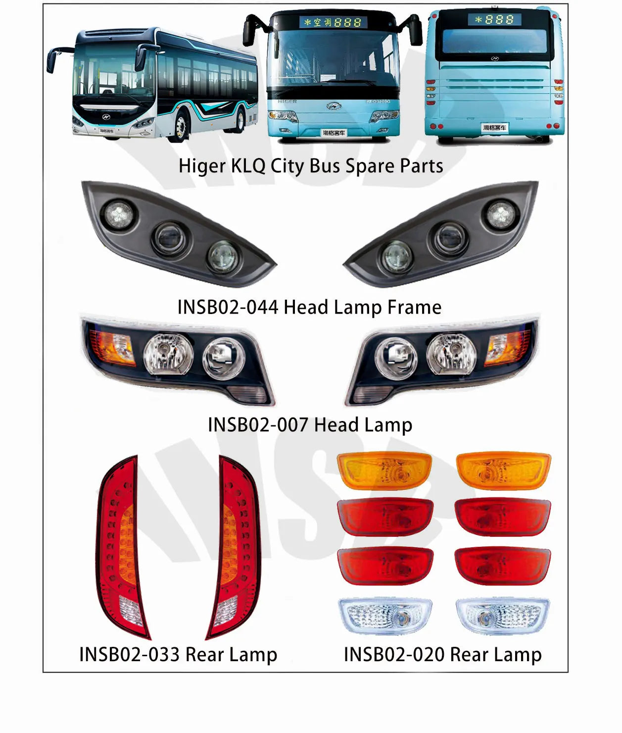 7206-03604Y Original Bus Handle for ZK Bus INBE0000004