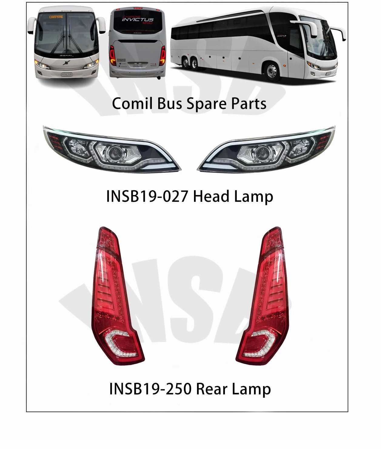 MARCOPOLO G7 Spare Parts LED Marker Lamp Bus Light INSB03-063