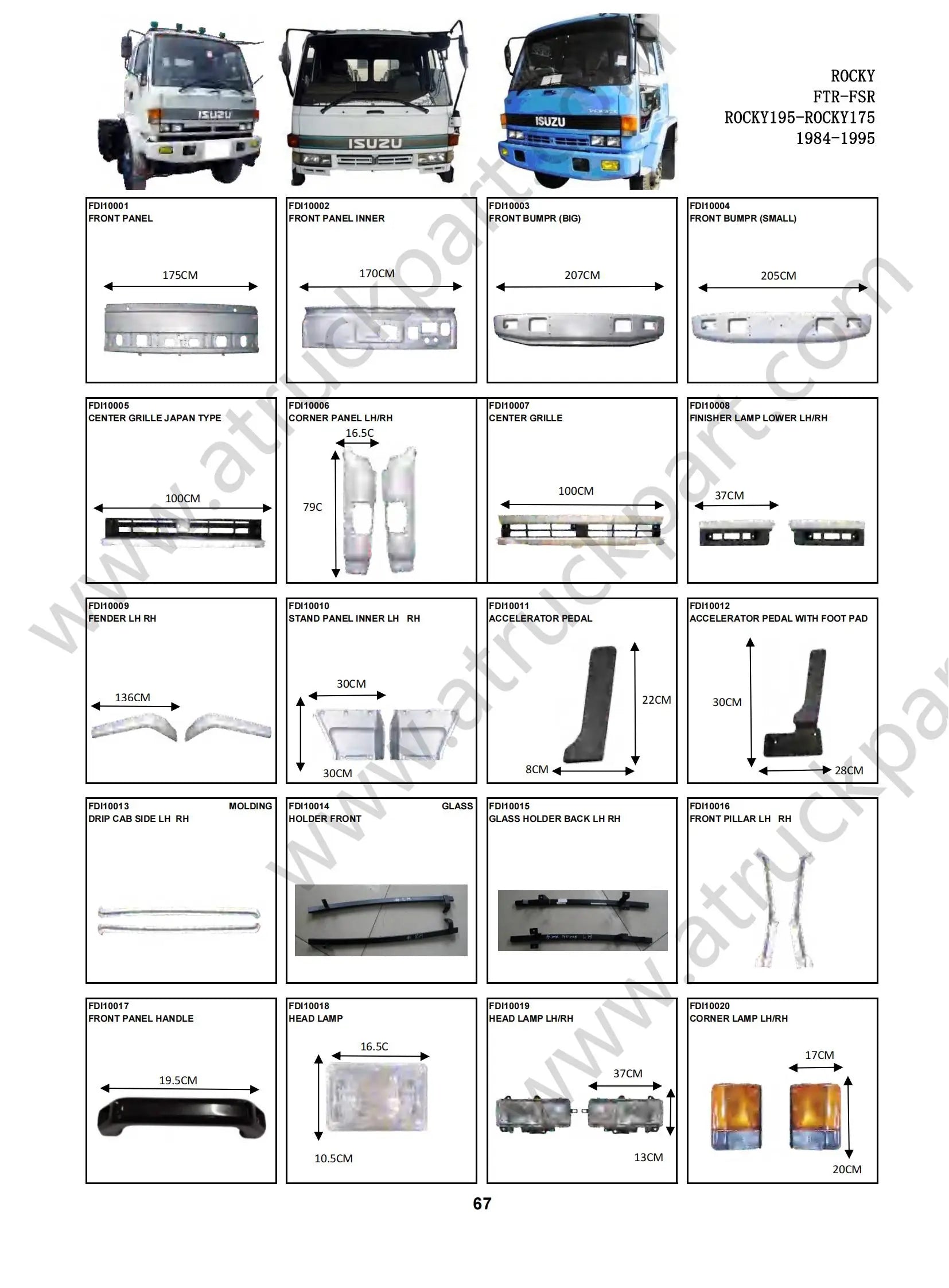 VENT GLASS DOOR GLASS MOULDING OUTER LH for ISUZU ROCKY195 ROCKY175 Truck Spare Parts