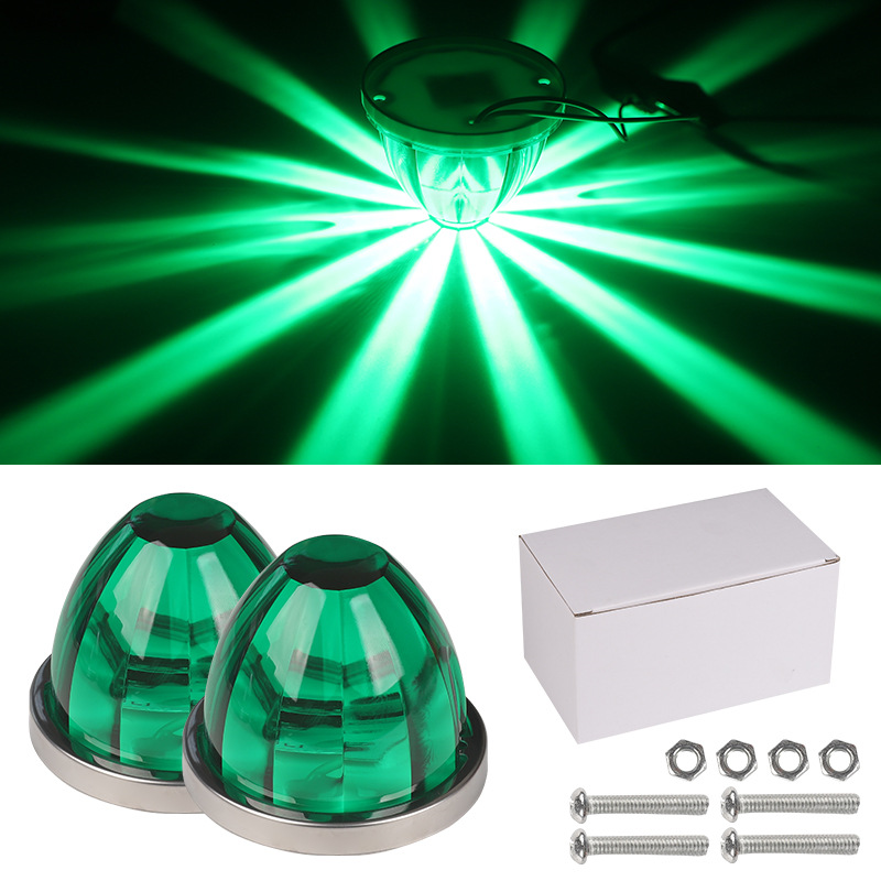 Glass plastic watermelon lights, truck side lights, cards, RV width indicators, indicator lights, side lights, LED lights, ship signal lights