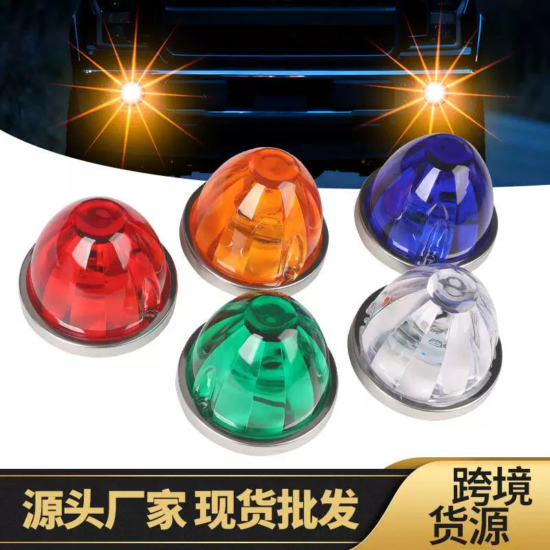 Glass plastic watermelon lights, truck side lights, cards, RV width indicators, indicator lights, side lights, LED lights, ship signal lights