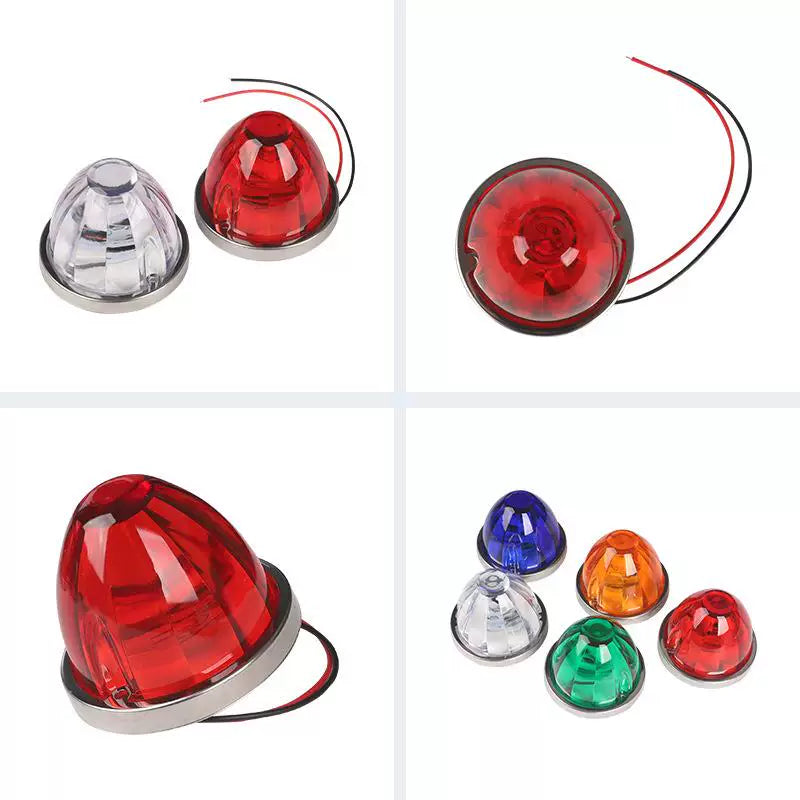 Glass plastic watermelon lights, truck side lights, cards, RV width indicators, indicator lights, side lights, LED lights, ship signal lights