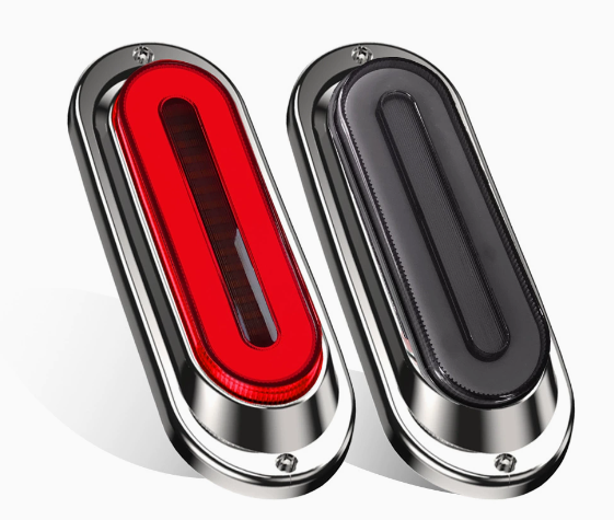 LED two-color running turn signal day running multi-function tail light truck trailer RV brake signal light