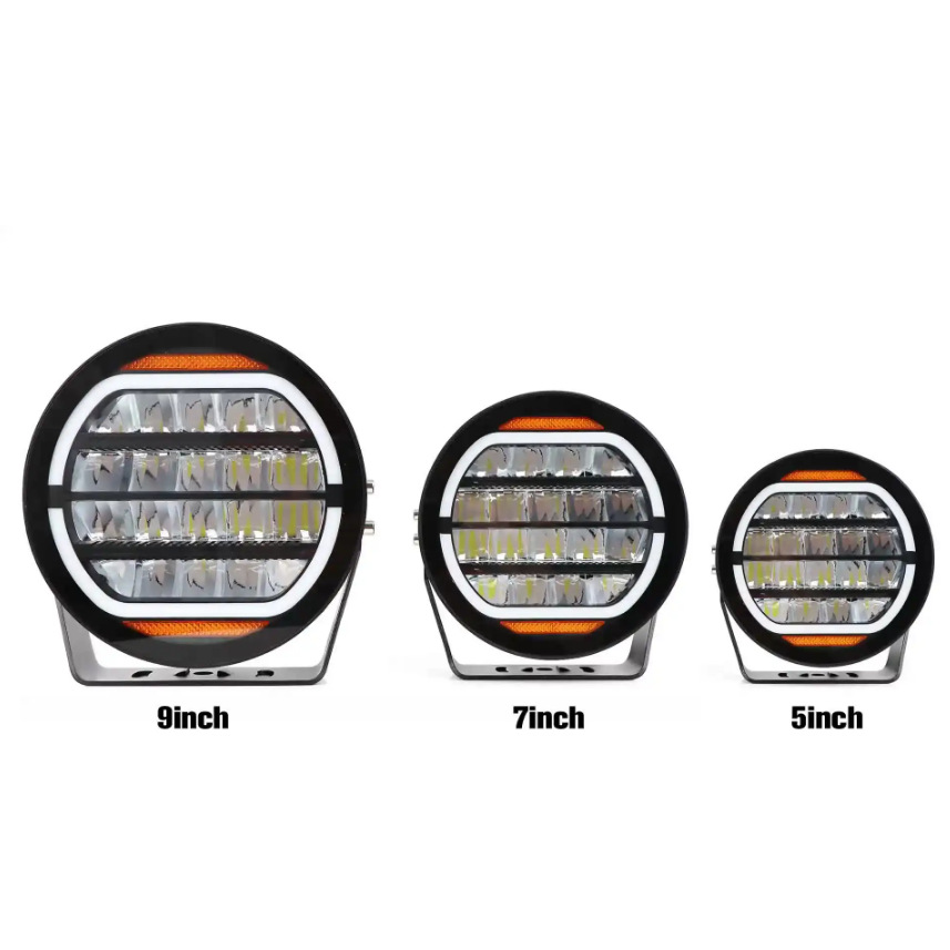 Car led spotlights headlights modified off-road Raptor Wrangler FJ roof tank 300 high beam 579 inches