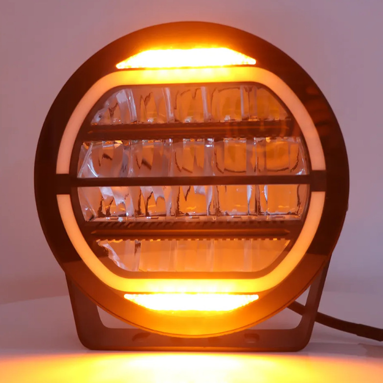 Car led spotlights headlights modified off-road Raptor Wrangler FJ roof tank 300 high beam 579 inches