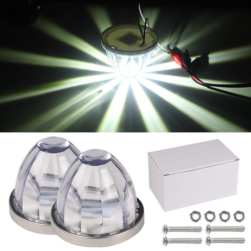 Glass plastic watermelon lights, truck side lights, cards, RV width indicators, indicator lights, side lights, LED lights, ship signal lights