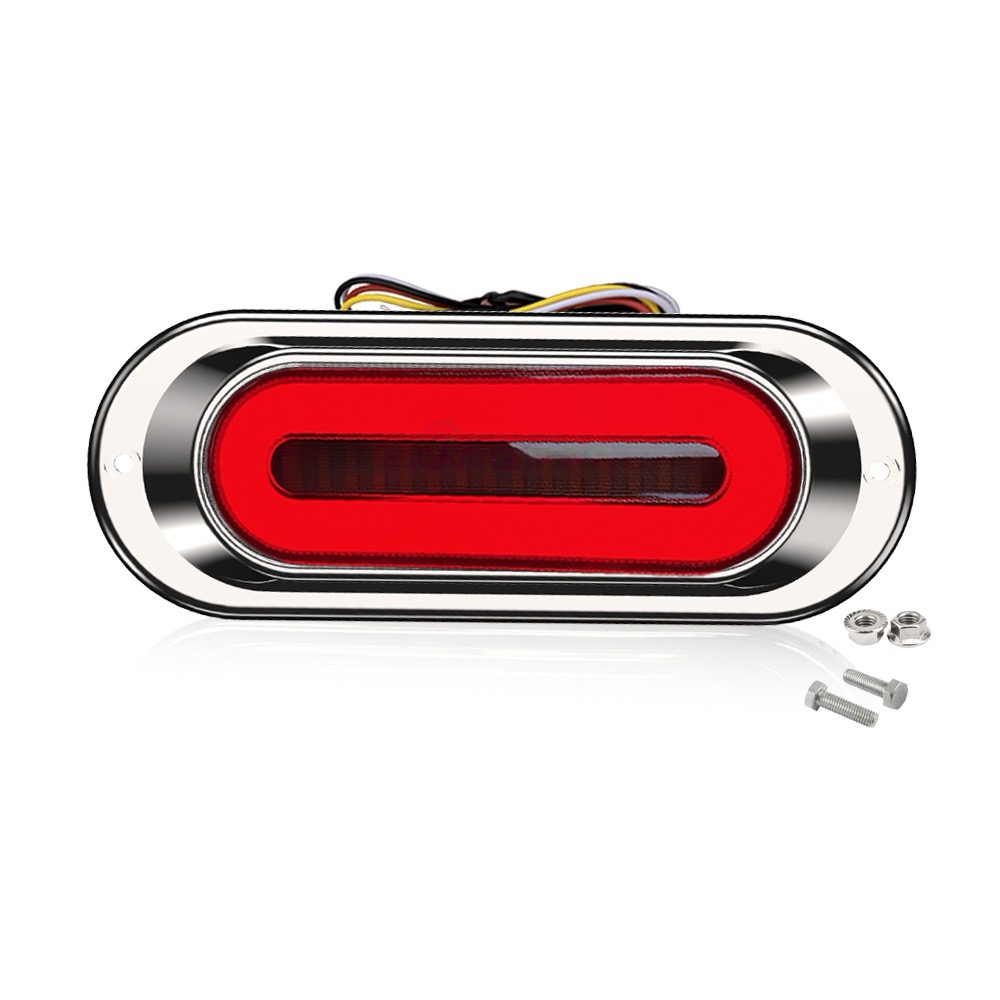 LED two-color running turn signal day running multi-function tail light truck trailer RV brake signal light