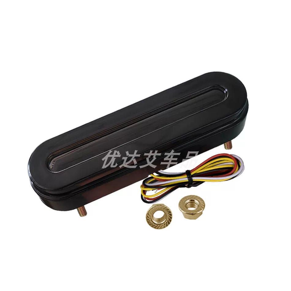 58LED light guide red and yellow two-color multi-function car cargo card towing water steering brake tail light flashing LED scanning