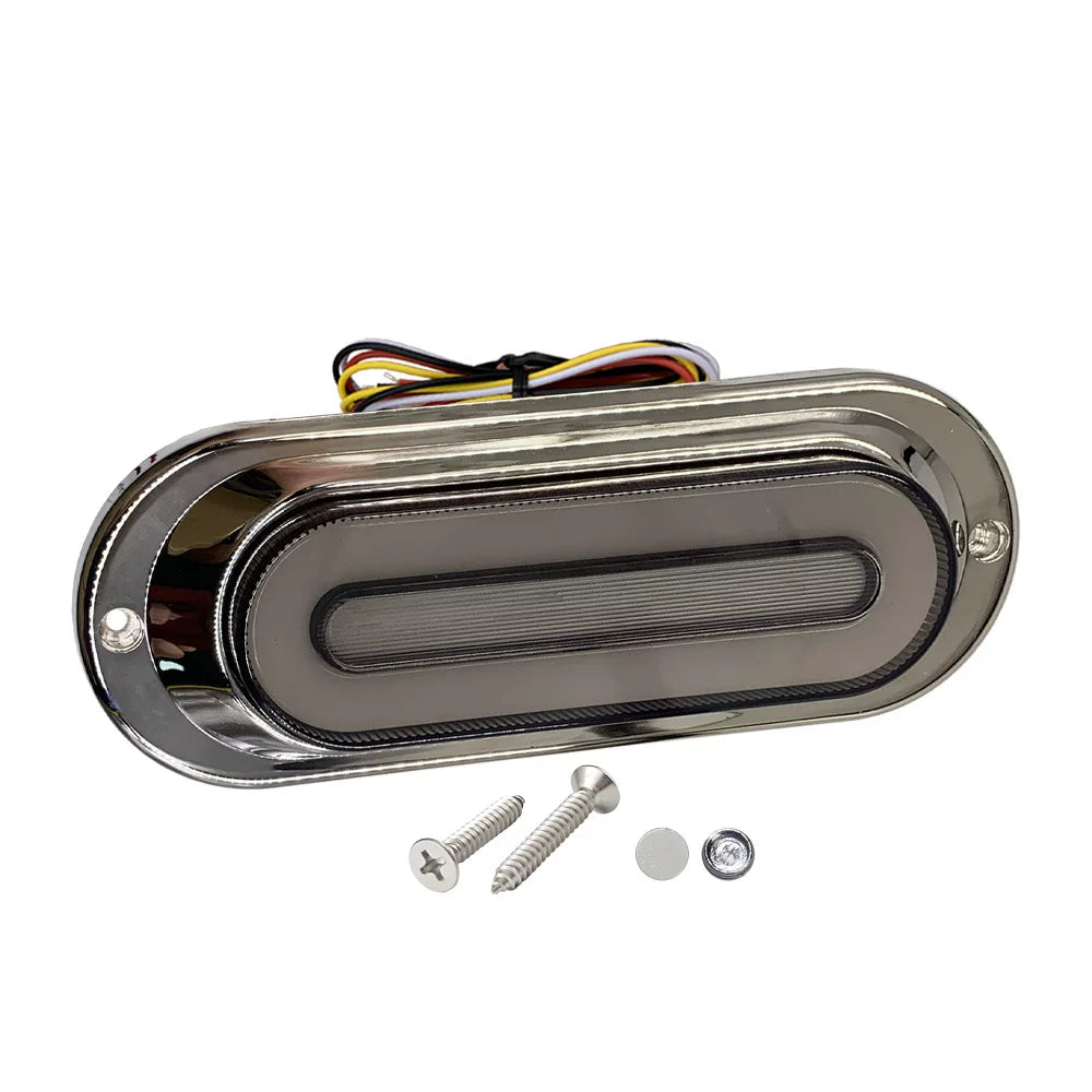 LED two-color running turn signal day running multi-function tail light truck trailer RV brake signal light