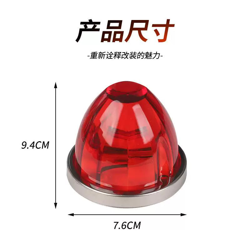 Glass plastic watermelon lights, truck side lights, cards, RV width indicators, indicator lights, side lights, LED lights, ship signal lights