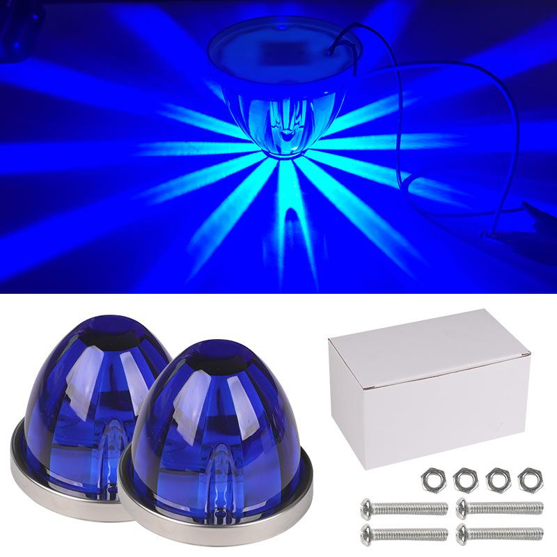 Glass plastic watermelon lights, truck side lights, cards, RV width indicators, indicator lights, side lights, LED lights, ship signal lights