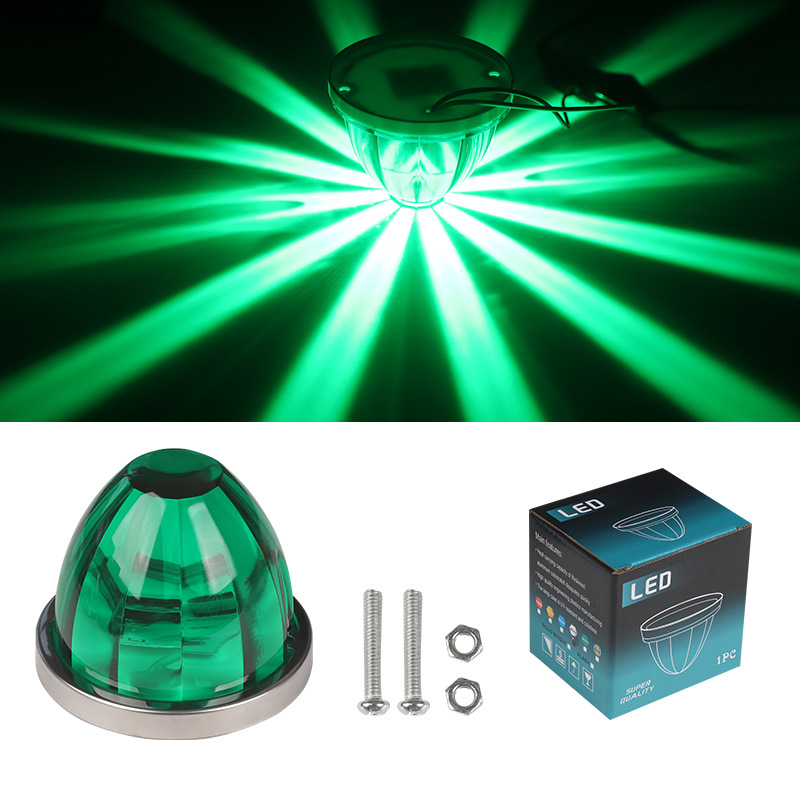 Glass plastic watermelon lights, truck side lights, cards, RV width indicators, indicator lights, side lights, LED lights, ship signal lights