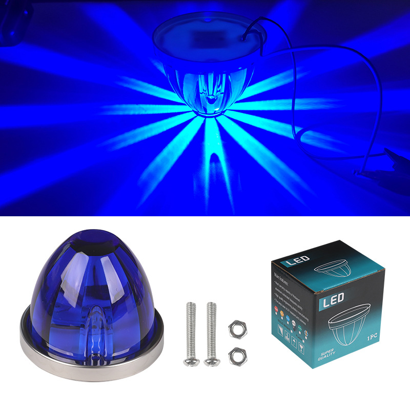 Glass plastic watermelon lights, truck side lights, cards, RV width indicators, indicator lights, side lights, LED lights, ship signal lights