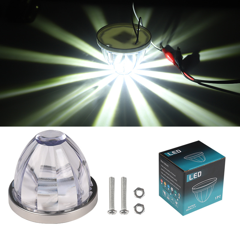 Glass plastic watermelon lights, truck side lights, cards, RV width indicators, indicator lights, side lights, LED lights, ship signal lights