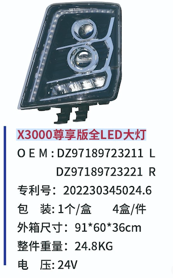 X3000 Exclusive Edition Full LED headlights