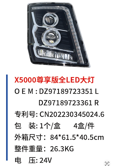 X5000 Exclusive Edition Full LED headlights